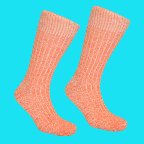 Orange Speckled Sock