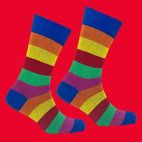 Men's Tavistock Stripe Socks - Royal Flush