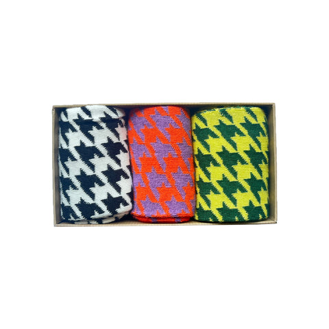 WOMEN'S BAMBOO SOCKS GIFT BOX - Houndstooth