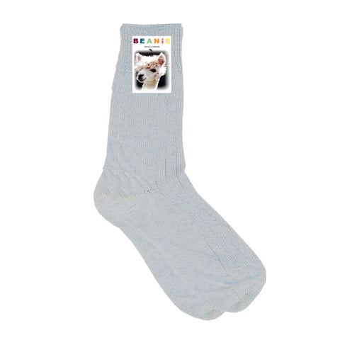 Women's Alpaca Bed Socks Light Blue