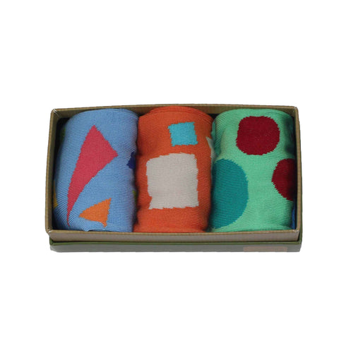 Men's Bamboo Sock Gift Box - Shapes