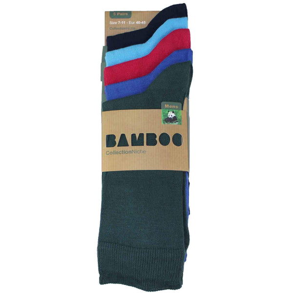5 Pairs of Colourful Plain Socks 