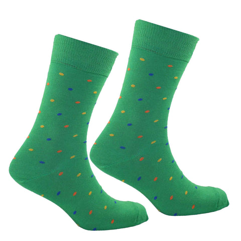 Men's Colville Dot Socks - Pea