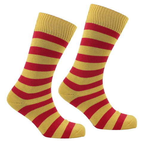 Men's Denbigh Stripe Socks - Inca/Red