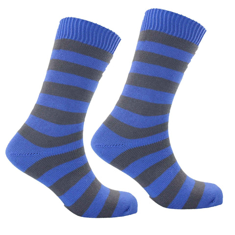 Men's Denbigh Stripe Socks - Royal/Slate