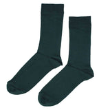 MEN'S 100% BAMBOO PLAIN SOCKS - FOREST MIX - 5 PAIR PACK