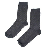 Women's 100% Bamboo Grey Pin Dot Socks - 3 pack