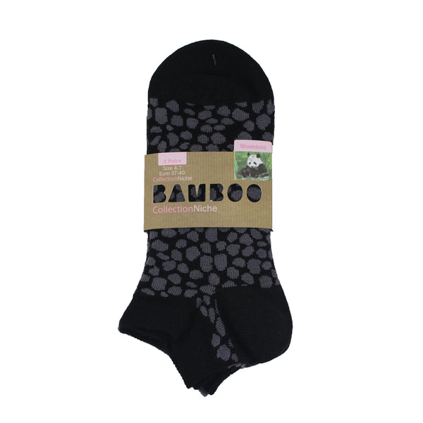 Women's 100% Bamboo Trainer Socks - Animal Print