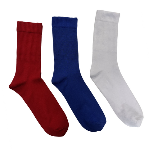 MEN'S 100% BAMBOO SOCKS - Ribbed Tricolour 3 PACK