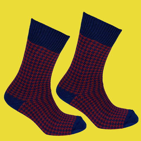 Men's Portland Sock - Ink/Red