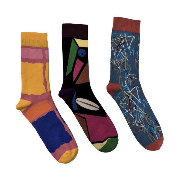 MEN'S 100% BAMBOO SOCKS - Artists 3 PACK