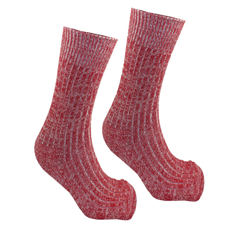 Men's Cushion Sole Socks - Red