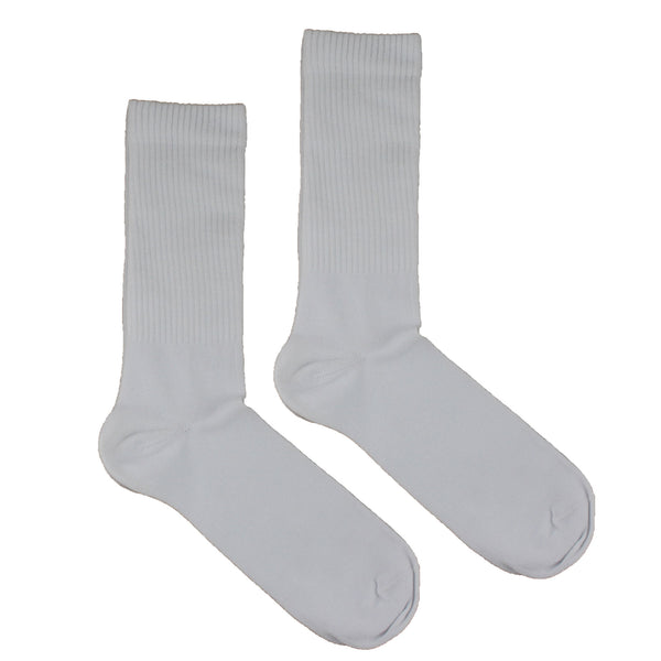 MEN'S 100% BAMBOO Ribbed PLAIN WHITE SOCKS - 3 PACK