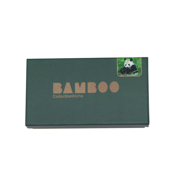 MEN'S BAMBOO SOCK GIFT BOX - Ribbed Colourful Heel+Toe 3 PACK