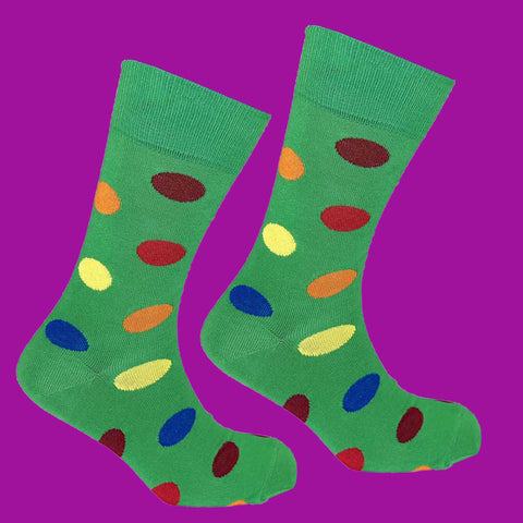 Spotty Green Socks