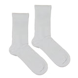 Women's 100% Bamboo White Ribbed Socks - 3 pack