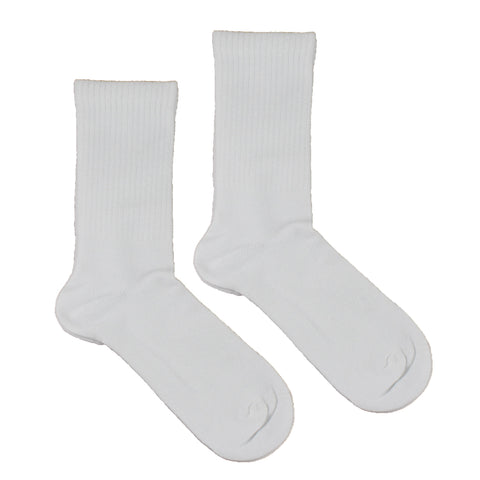 Women's 100% Bamboo White Ribbed Socks - 3 pack