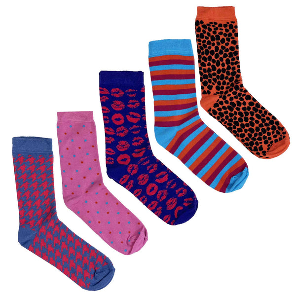 Women's 100% Bamboo 5 Pair Pack - Feisty