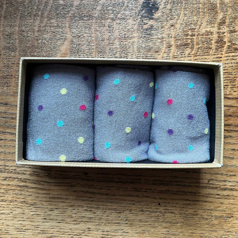 WOMEN'S BAMBOO SOCKS GIFT BOX - Hundreds and Thousands Sock