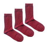WOMEN'S BAMBOO SOCKS GIFT BOX - Burgundy
