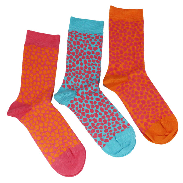 Women's 100% Bamboo Funky Animal Socks - 3 pack