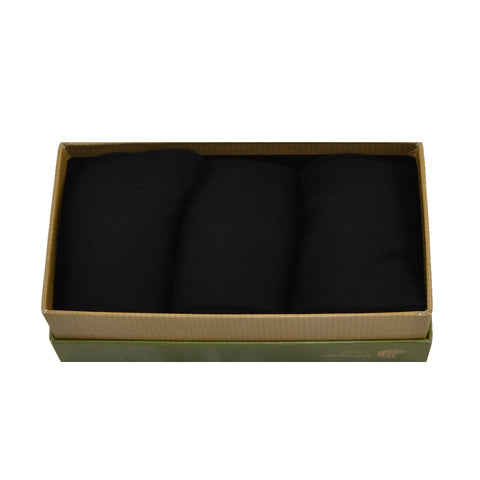 MEN'S 100% BAMBOO GIFT BOX Plain Black Socks