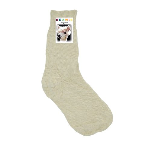 Women's Alpaca Bed Socks - Beige