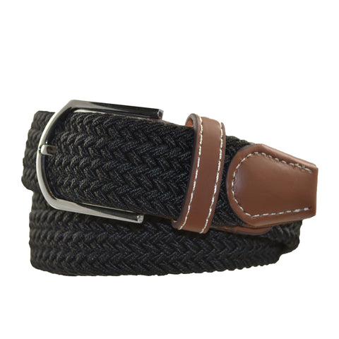 Elasticated Uni-Sex Belt Black