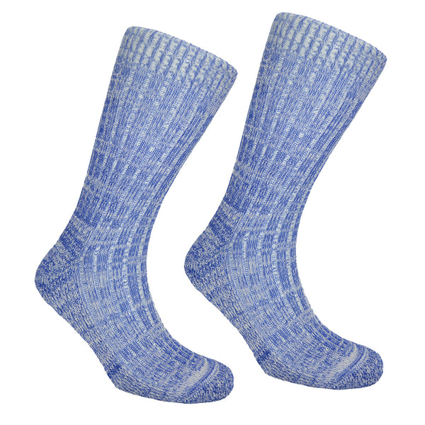 Men's Cotton Walking Socks Blue