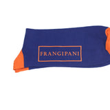Men's Frangipani Lansdowne Tipped Socks - Marine/Tango