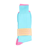 Men's Frangipani Lansdowne Tipped Socks - Sky/Pink