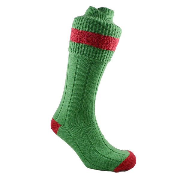 Shooting Walking Socks Green and Red