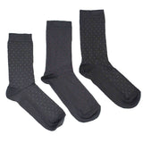 WOMEN'S BAMBOO SOCKS GIFT BOX - Grey Pin Dots