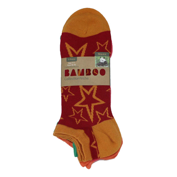 Men's 100% Bamboo Trainer Socks - Shapes