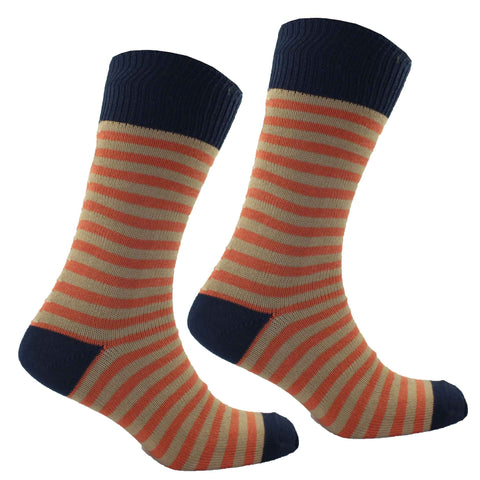 Men's All Saints Socks - Navy/Orange