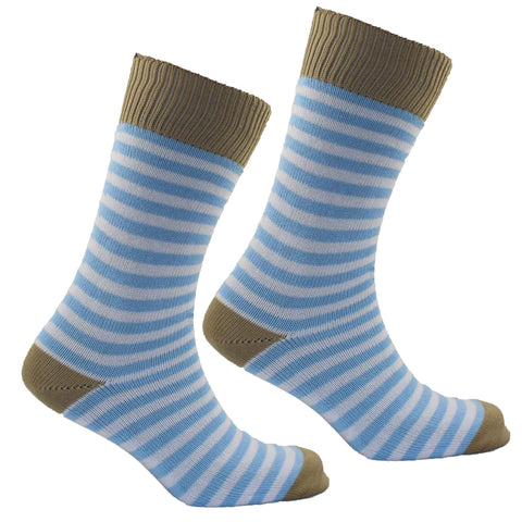 Men's All Saints Socks - Oatmeal/Sky