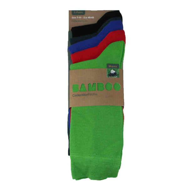 5 Pairs of Colourful Plain Socks 