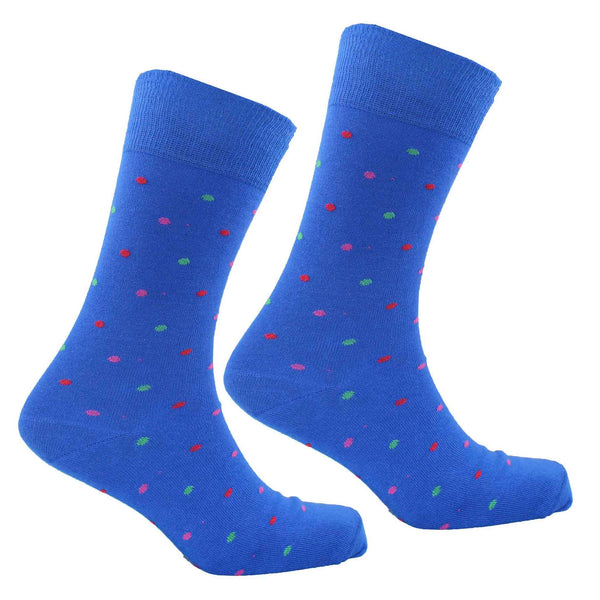 Men's Colville Dot Socks - Royal