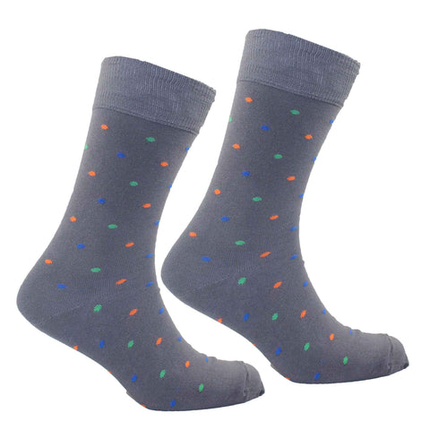 Men's Colville Dot Socks - Slate