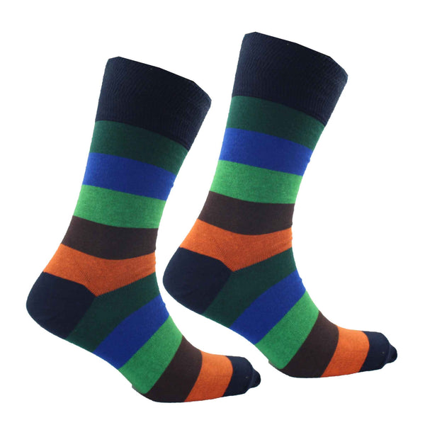 Men's Tavistock Stripe Socks - Sunset