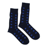 MEN'S 100% BAMBOO Large Dots SOCKS - 3 PACK