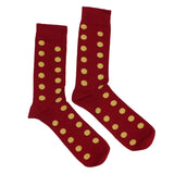 MEN'S 100% BAMBOO Large Dots SOCKS - 3 PACK
