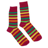 MEN'S 100% BAMBOO PLAIN SOCKS - Multi Colour - 5 PAIR PACK