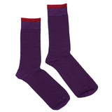 MEN'S 100% BAMBOO PLAIN SOCKS - Multi Colour - 5 PAIR PACK