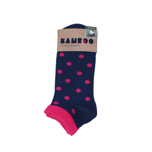 Men's 100% Bamboo Trainer Socks - Pink Multi Style