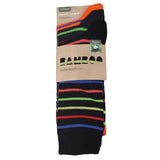 Men's 100% Bamboo Multi Striped Socks