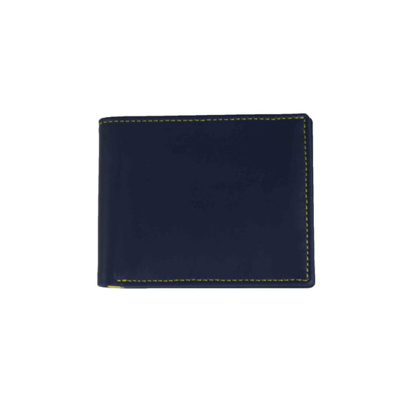Classic Wallet Navy and Lemon