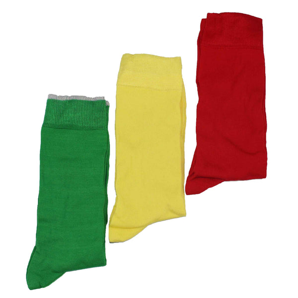 Men's 100% Mercerised Cotton Nigel Hall Gift Box Socks - Block Colour