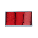 Men's 100% Mercerised Cotton Nigel Hall Gift Box Socks - Red/Ecru