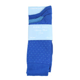 Men's 100% Mercerised Cotton Nigel Hall Socks - Royal/Sky